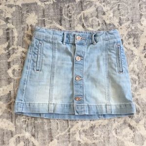 Abercrombie kids jean skirt.